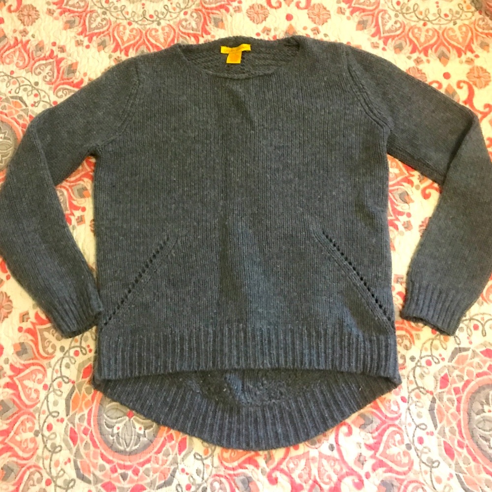 Catherine Malandrino charcoal gray sweater size S